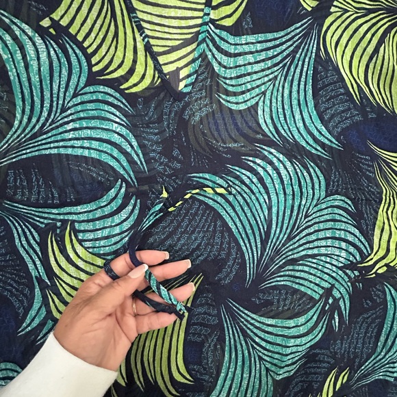 H & M • Green & Blue Cover Up Dress • XS/S - Picture 5 of 8